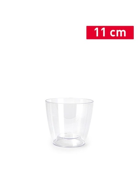MACETA MYKONOS 11 CM PS TRANSPARENTE