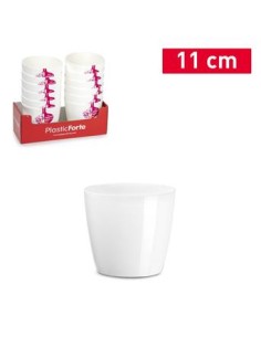 MACETA MYKONOS 11 CM PP BLANCO