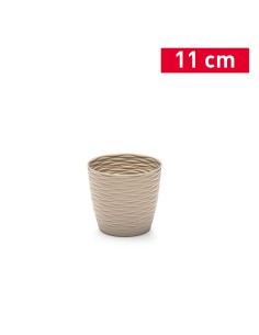 MACETA WIND REDONDA 11 CM MARRON CAFE MC22