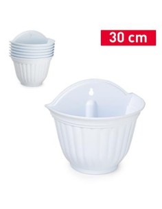 MACETA PARED 30 CM BLANCO