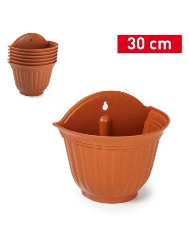 MACETA PARED 30 CM TERRACOTA
