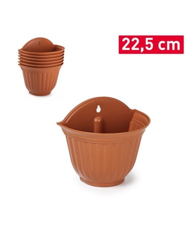 MACETA PARED 22,5 CM TERRACOTA