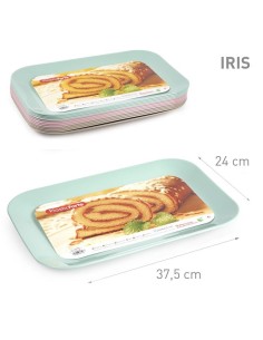 BANDEJA 37.5X24CM IRIS SURT VRM