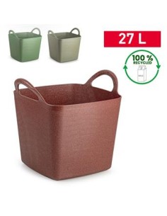 CAPAZO 27L CUADRADO ECO TUB METALLIC SURTIDO ECOBRICK
