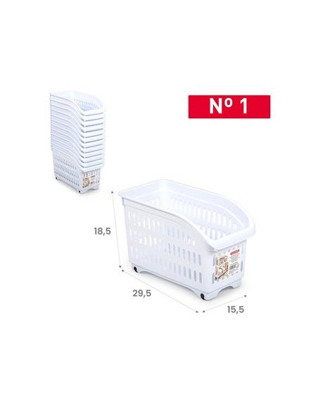 ORGANIZADOR Nº1 BLANCO CON RUEDAS