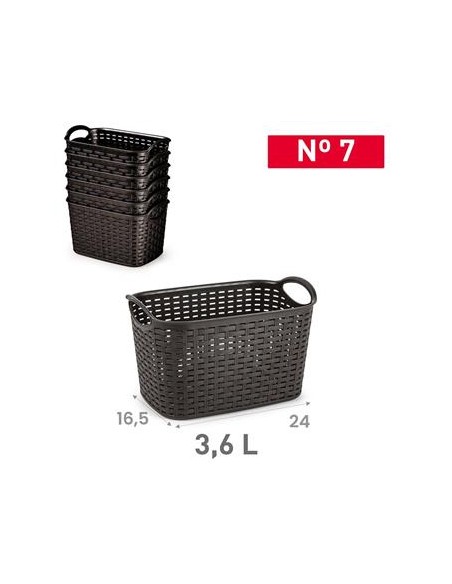 CESTA RATTAN Nº7 3,6L WENGUE