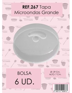 TAPA 29CM MICROONDAS GRANDE