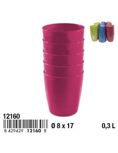 VASO CAMPING MADEIRA 0.3L SET 5