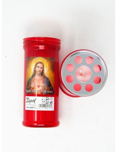 VELON 150/53 ROJO SGADO CORAZON CON CHAPA