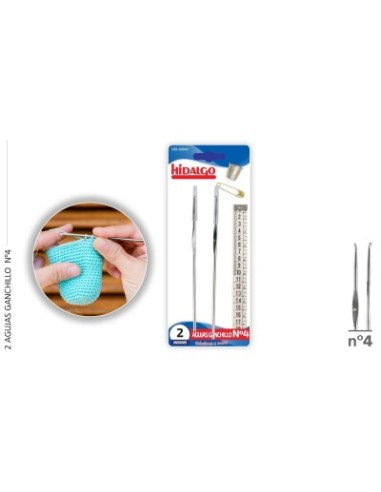 BLISTER 2 AGUJAS GANCHILLO Nº 4