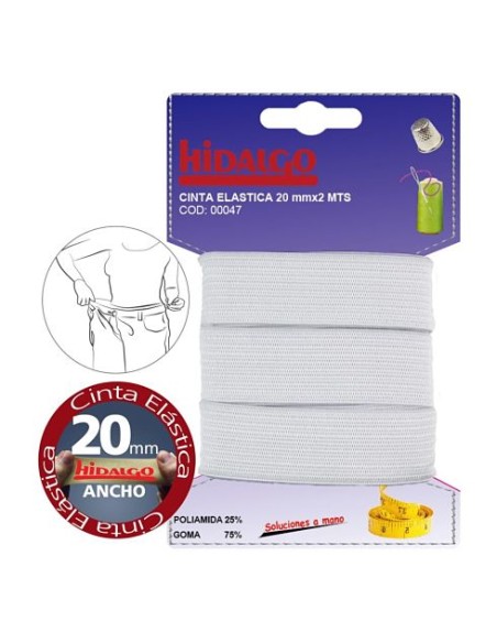 BLISTER 20MMX2M BLANCA CINTA ELASTICA