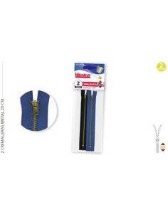 BOLSA 2 CREMALLERAS METAL 20 CTS.