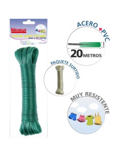 CUERDA ACERO 20M FORRADA