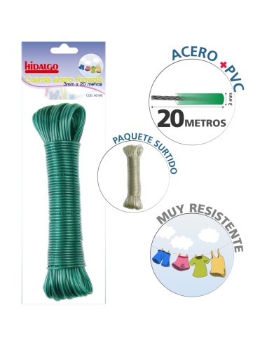 CUERDA ACERO 20M FORRADA