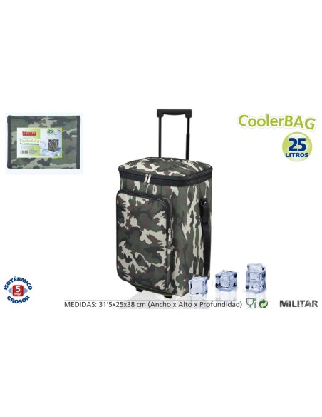 NEVERA 25L RUEDAS MILITAR