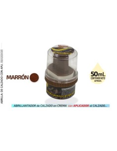 CREMA CALZADO MARRON C/APLIC. 50ML.