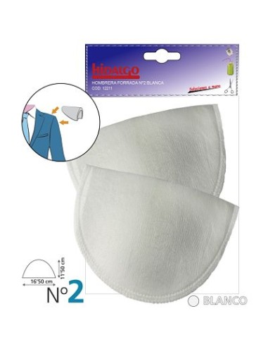 HOMBRERAS FORRADOS N2 BLANCO BOLSA