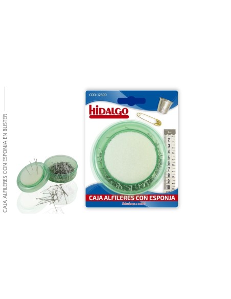 BLISTER CAJA ALFILERES C/ESPONJA