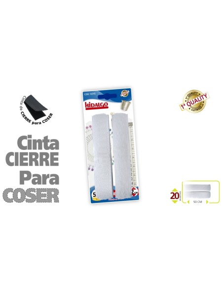 BLISTER CINTA CIERRE COSER 2x50 BL.