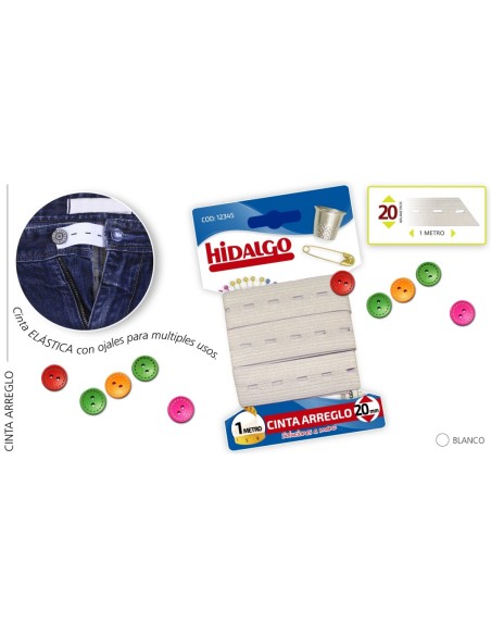 BL. CINTA ARREGLO 20mm.x1MT. BLANCA