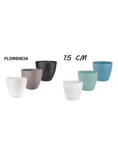 MACETA FLORENCIA D15 CMS COLORES SURTIDOS