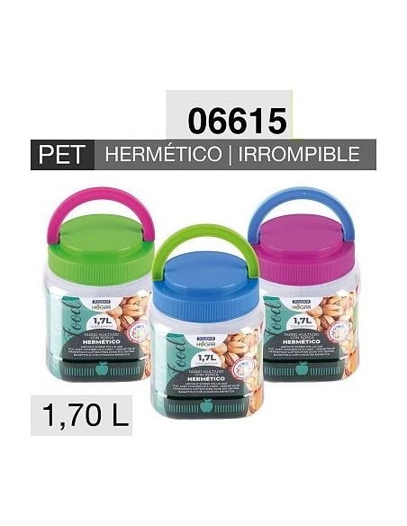 TARRO 1.7L CUAD HERM PREM /SURT/PET ALTO