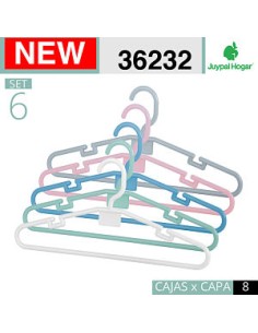 SET 6 PERCHAS PEQUEÑAS COLORES BURBUJAS