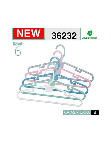 SET 6 PERCHAS PEQUEÑAS COLORES BURBUJAS