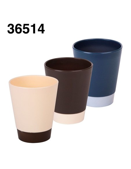 VASO DE BAÑO 3 COLORES OPACOS SURTIDOS