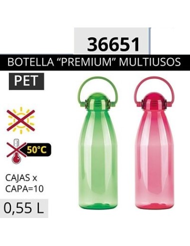 BOTELLA 0,55L + TAPON ASA/SURTIDOS
