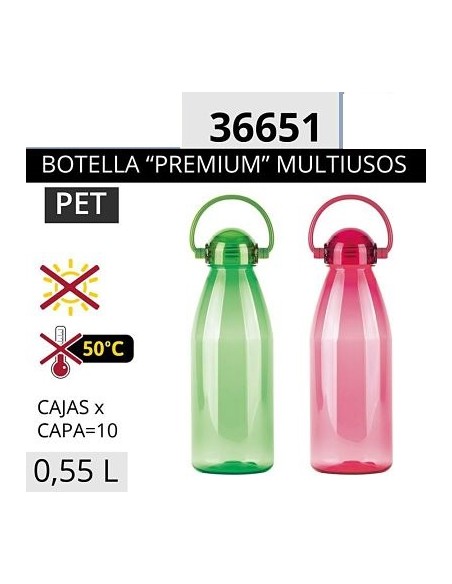 BOTELLA 0,55L + TAPON ASA/SURTIDOS