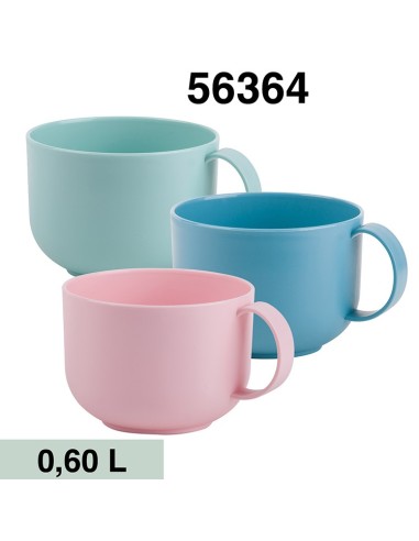 TAZON DE 0.6L SURTIDO SOFT COLORS