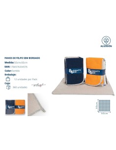 PAÑOS 50X50 BORDADOS