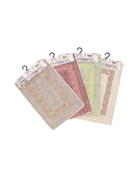 ALFOMBRA 40x60CM NATURAL-VERDE -MARRON-ROJO