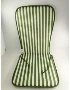 COJIN SILLA VERDE C/RESPALDO RALLAS FINAS