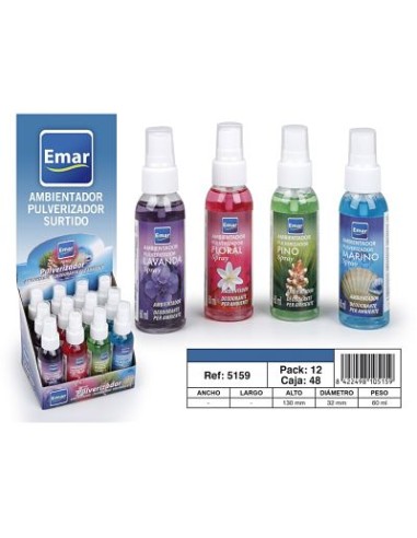 AMBIENTADOR BOTELLA PULVERIZADORA 60ML