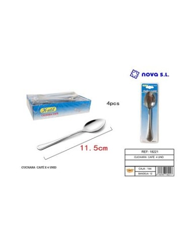 CUCHARA 11.5CM 4UND CAFE