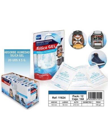 ABSORBE HUMEDAD 5GR BOLSITA 20 UNIDADES