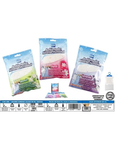 ABSORBE HUMEDAD 550ML  AMBIENTADOR COLGAR SURTIDO