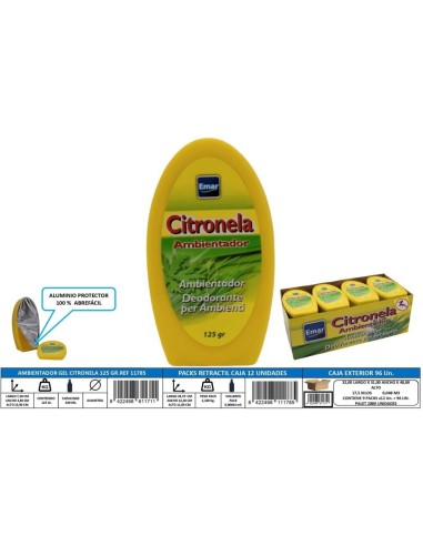 AMBIENTADOR CITRONELA 125GR BARCA