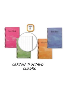 CUADERNO CARTON T-8º 105X155 80H