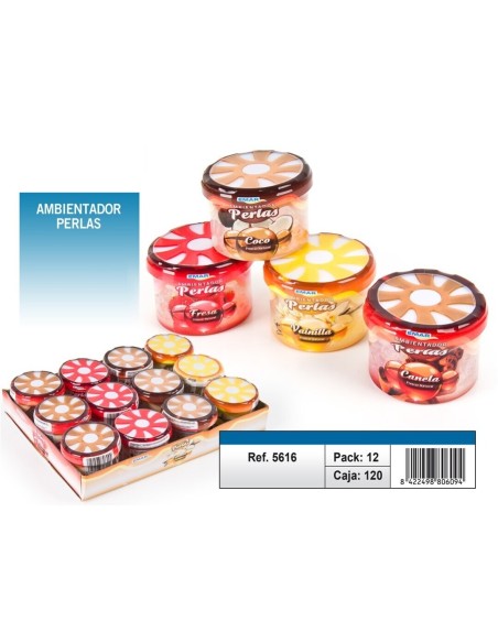 AMBIENTADOR PERLAS BOTE REDONDO 80GR