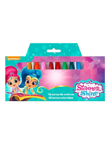CERAS DE COLORES 12 pzs. Shimmer & Shine