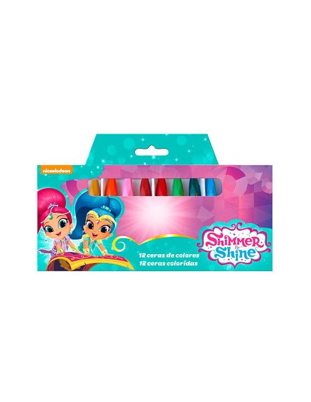 CERAS DE COLORES 12 pzs. Shimmer & Shine