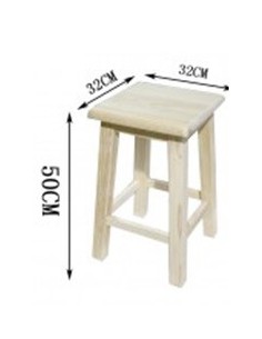 TABURETE MADEREA CUADRADO 32X32X50 MEDIANO