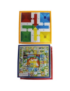 TABLERO PARCHIS Y OCA C/MARCO 35X35CM