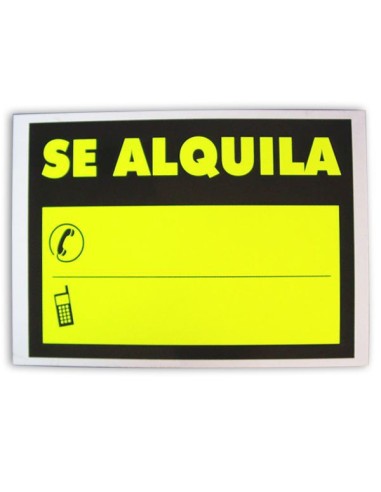 CARTEL 29,7X21CM SE ALQUILA
