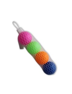 PELOTA PALA 40MM DIAMETRO COLORES STDS 4 PZS