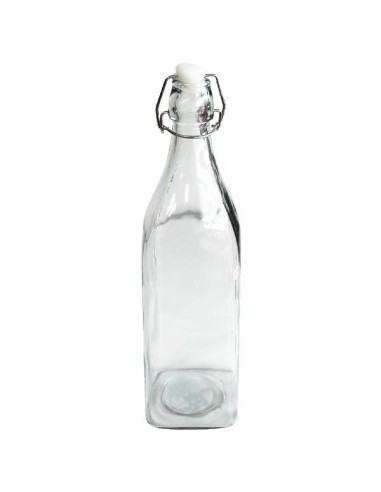BOTELLA 1L 8X8X32CM CRISTAL