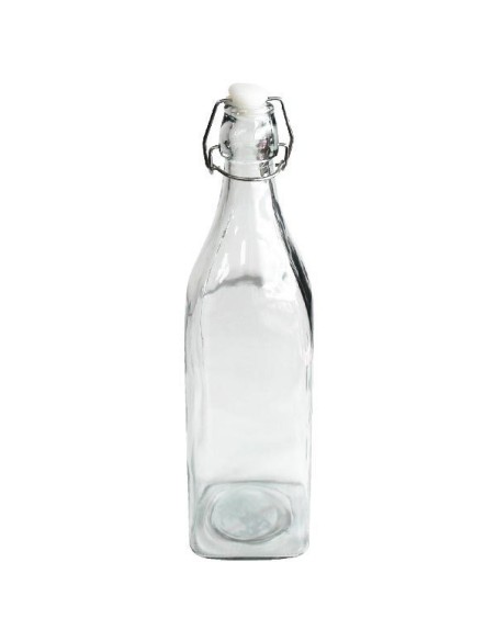 BOTELLA 1L 8X8X32CM CRISTAL